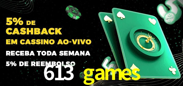 Promoções do cassino ao Vivo 613 games